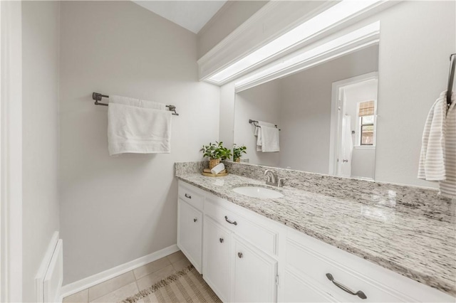 2904 Adrienne Dr, College Station, TX 77845 - bathroom with vanity and tile patterned floors