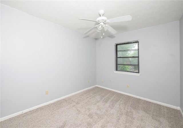 927 Braeswood Dr, Bryan, TX 77803 - spare room with carpet and a ceiling fan