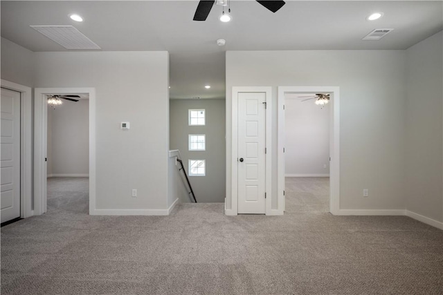 3711 Archer Falls Ct, College Station, TX 77845 - unfurnished bedroom featuring carpet flooring, recessed lighting, a walk in closet, and baseboards