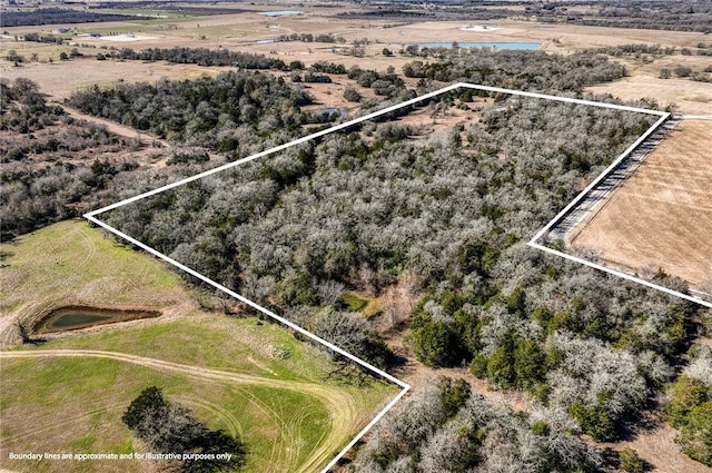 6196 Fm 975, Caldwell, TX 77836 - birds eye view of property with a rural view