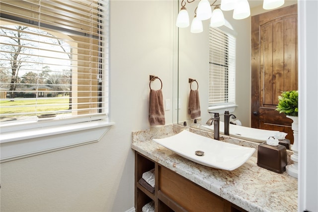 bathroom with vanity