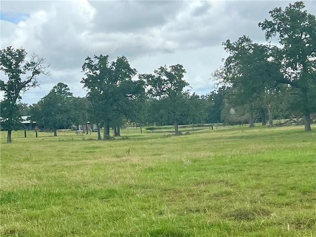 view of yard featuring a rural view