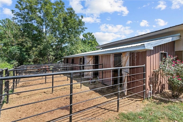 view of stable