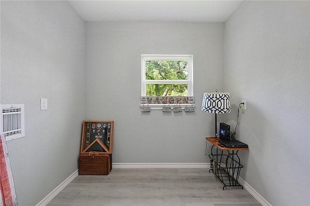 interior space featuring light hardwood / wood-style flooring