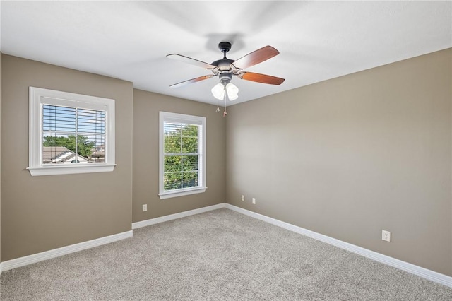 4412 Hearst Ct, College Station, TX 77845 - empty room with carpet floors, baseboards, and a ceiling fan