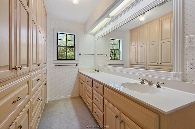 bathroom with vanity