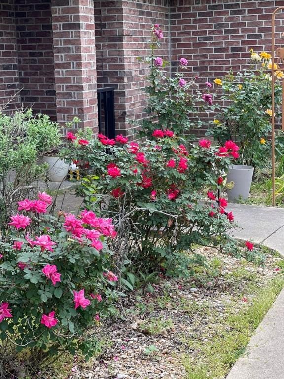 exterior details with brick siding