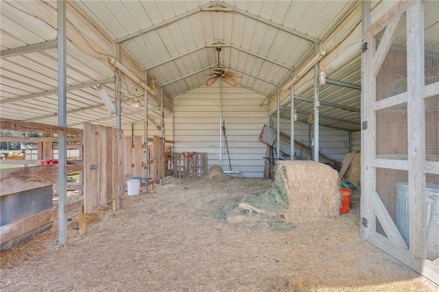 view of horse barn