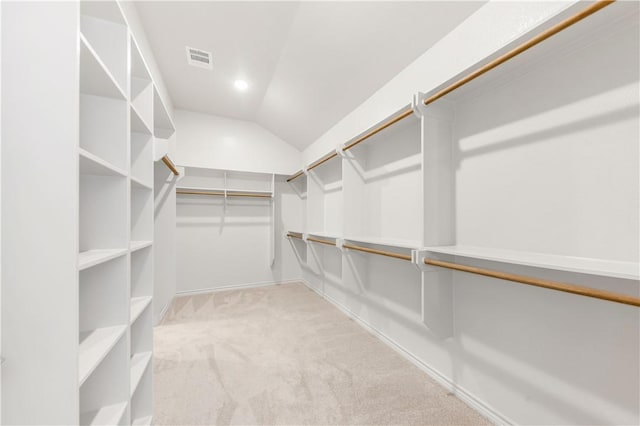 1615 Briscoe Manor Ct, College Station, TX 77845 - spacious closet with lofted ceiling, visible vents, and carpet