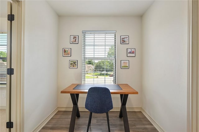 6209 Cromwell Ct, Bryan, TX 77802 - office featuring healthy amount of natural light and wood finished floors
