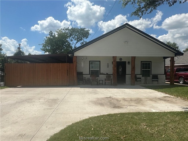 bungalow with a porch