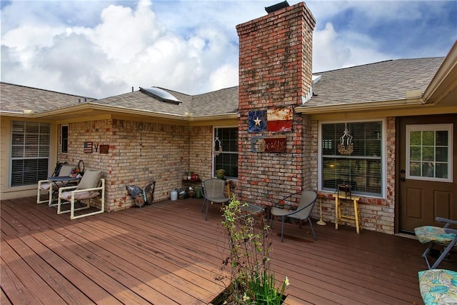 view of wooden terrace