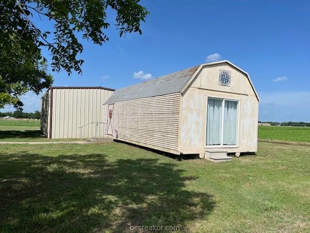 view of shed