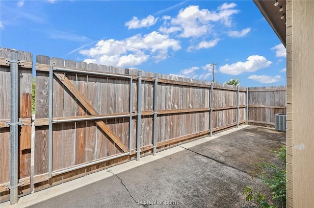 view of patio / terrace featuring cooling unit