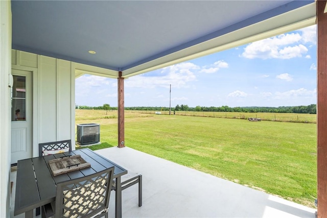 3785 County Road 405, Anderson, TX 77830 - view of patio featuring a view of countryside and outdoor dining area