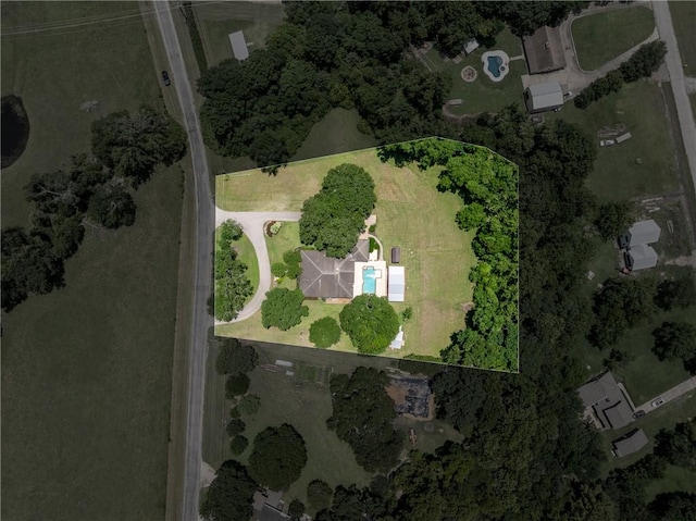 2629 Benton Dr, Brenham, TX 77833 - aerial view of property's location with property parcel outlined