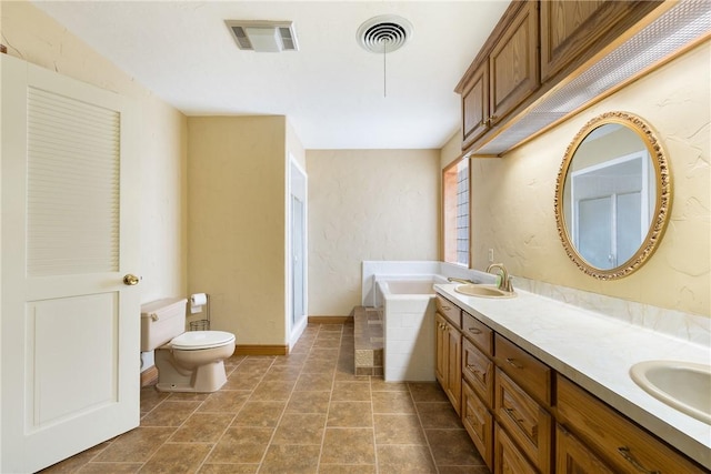 2629 Benton Dr, Brenham, TX 77833 - full bathroom with a bath and double vanity