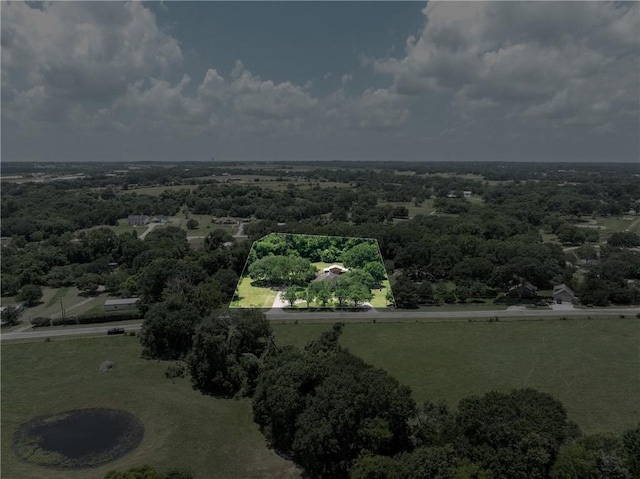 2629 Benton Dr, Brenham, TX 77833 - aerial view of property's location featuring property parcel outlined and rural landscape