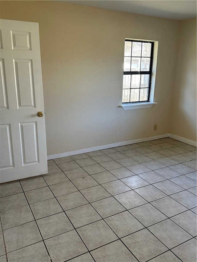 view of tiled empty room