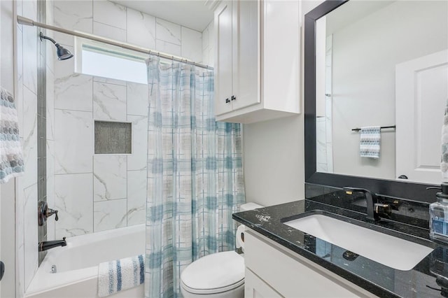 2987 Archer Dr, Bryan, TX 77808 - full bath with vanity, shower / tub combo with curtain, and toilet