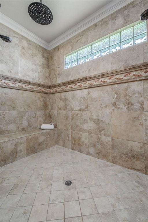 4920 Whistling Straits Loop, College Station, TX 77845 - full bath featuring crown molding and tiled shower
