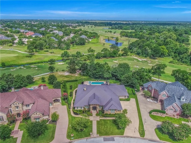 4920 Whistling Straits Loop, College Station, TX 77845 - aerial perspective of suburban area with a golf course and a nearby body of water