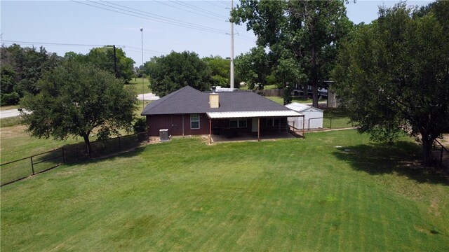 7314 Dilly Shaw Tap Rd, Bryan, TX 77808 - rear view of house featuring central air condition unit
