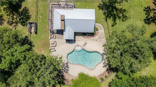 birds eye view of property
