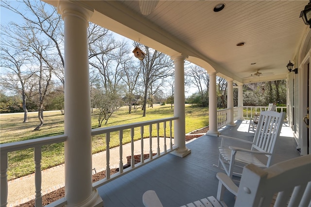 view of patio / terrace featuring a porch