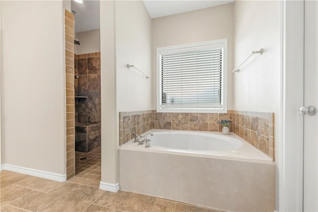 6997 Shirley Rd, Bryan, TX 77808 - full bath featuring a garden tub and tiled shower