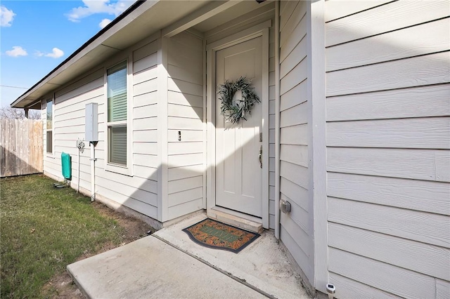 view of property entrance