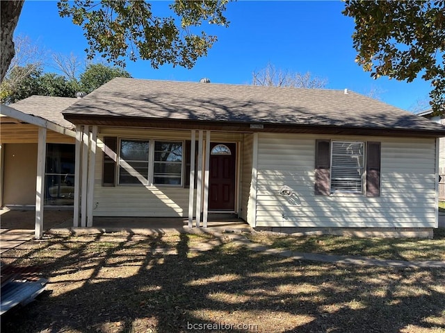 view of front of home