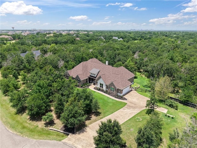 5217 Ruddy Duck Dr, College Station, TX 77845 - aerial view of property and surrounding area featuring a forest