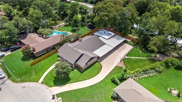 birds eye view of property