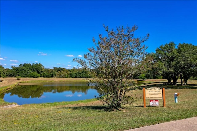 property view of water