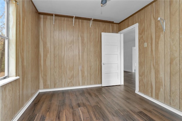 4794 Tall Pine Rd, Navasota, TX 77868 - unfurnished room with wood walls and wood finished floors