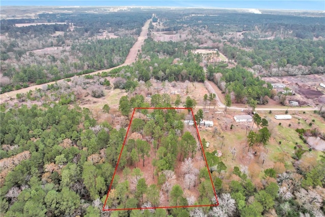 4794 Tall Pine Rd, Navasota, TX 77868 - view of property location with property boundaries highlighted and a heavily wooded area