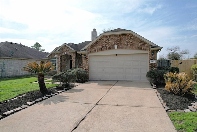 ranch-style house with a garage