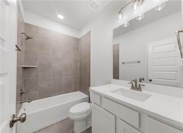3702 Archer Falls Ct, College Station, TX 77845 - full bath with vanity, tile patterned flooring, and bathing tub / shower combination