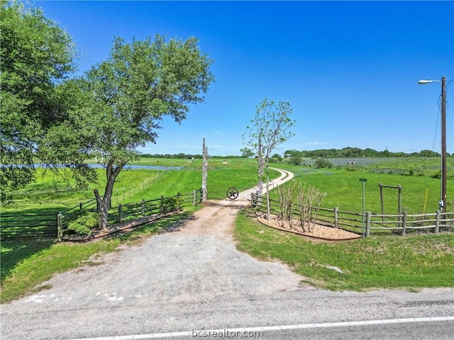 view of home's community with a rural view