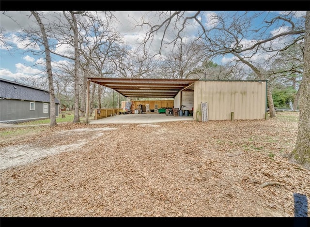 view of outdoor structure