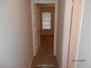 hallway with baseboards