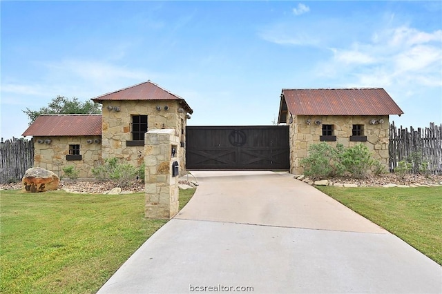 property in mid-construction with a front yard