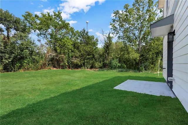 view of yard featuring a patio