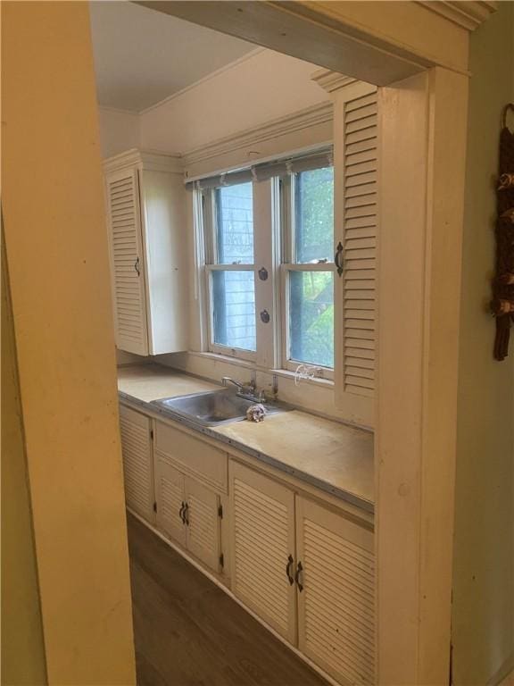 5225 Colorado St, Richards, TX 77873 - bathroom featuring a sink and wood finished floors