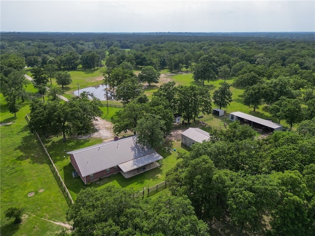 4988 Paso Fino Ln, Madisonville, TX 77864 - drone / aerial view of a large body of water and a forest