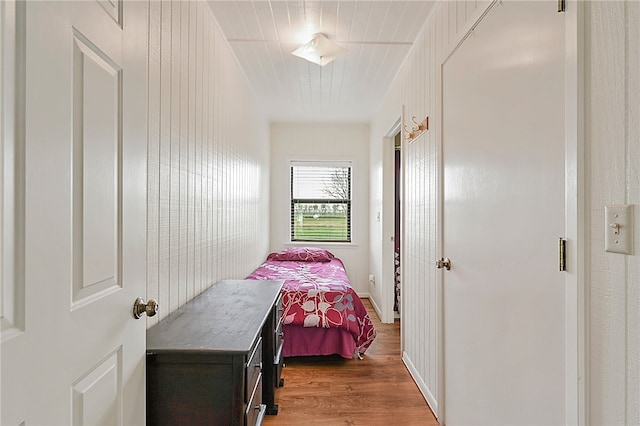 bedroom featuring wood finished floors