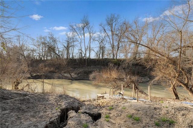 view of nature featuring a water view