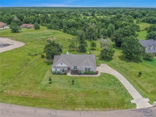 9868 Albert Dr, Iola, TX 77861 - aerial view of property and surrounding area featuring a forest