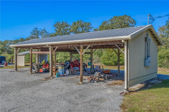 surrounding community with an outdoor structure